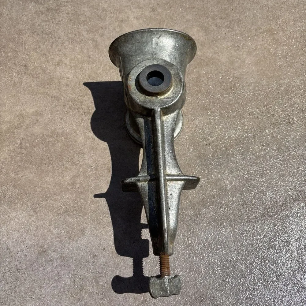 Vintage Keystone Meat Grinder No 20 Hand Crank Table Mount Heavy Made in the USA